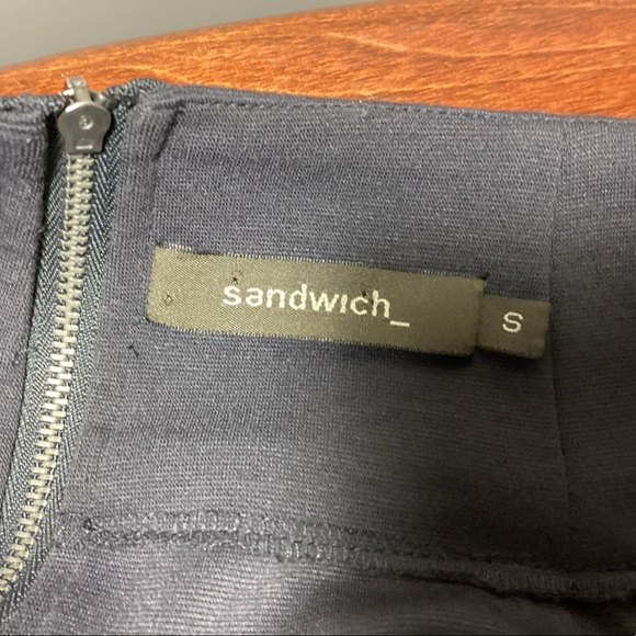 Charcoal Grey Ponte Knit Pencil Skirt - Picture 5 of 7